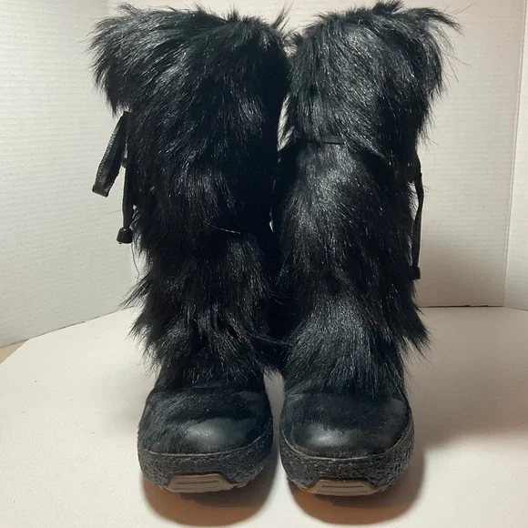 Oscar Sport Vera Gomma Black Winter Boots Italy - Picture 2 of 16